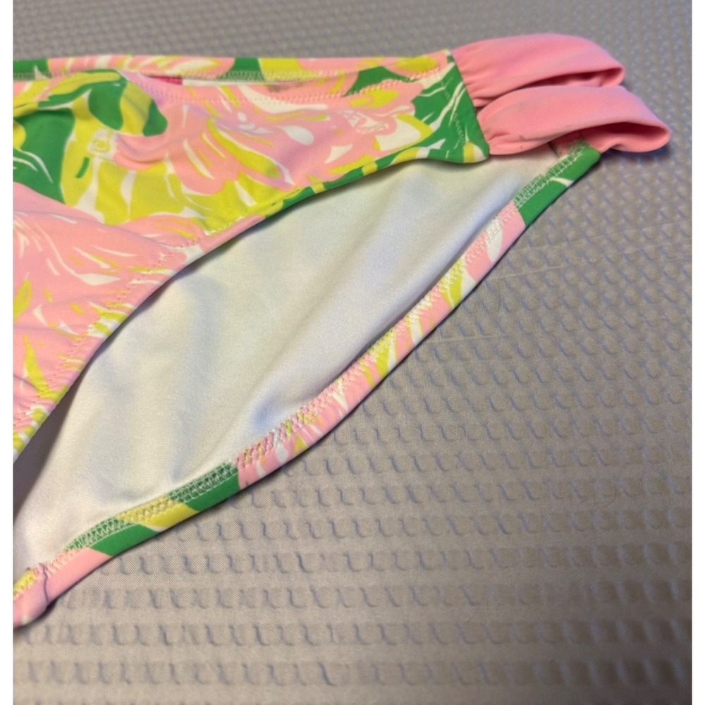 Lilly Pulitzer Bandeau Fan Dance Strappy Hipster Bikini Bottom SZ Large‎ - Picture 4 of 14